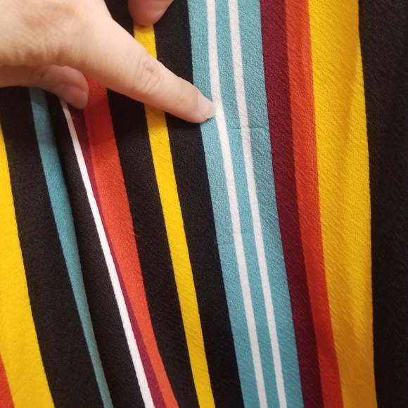 Eye Candy Juniors Med/Womens SM Ruffle Front Crepe Jumpsuit Multicolored - Picture 11 of 14